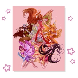 Fairy Club Enchantix-kunstafdruk