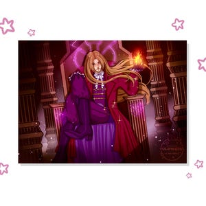 Dark Sorcerer Fairy Club-kunstafdruk