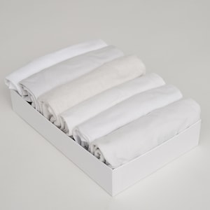 Boîte de rangement hikidashi en carton blanc fabriquée à la main taille M | Boîte d’organisation KonMari