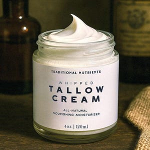 Whipped Tallow • Unscented • Grass-fed Beef • No Chemicals, Additives or Fillers • Moisturizer
