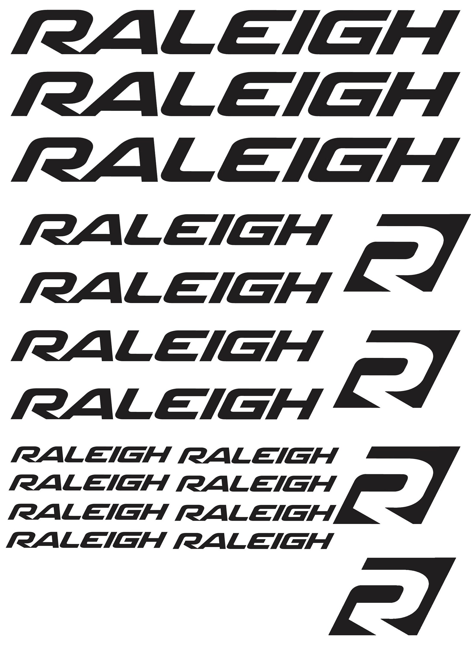 18 X Raleigh Vinyl Replica Decals Stickers Custom Cycling Etsy Canada