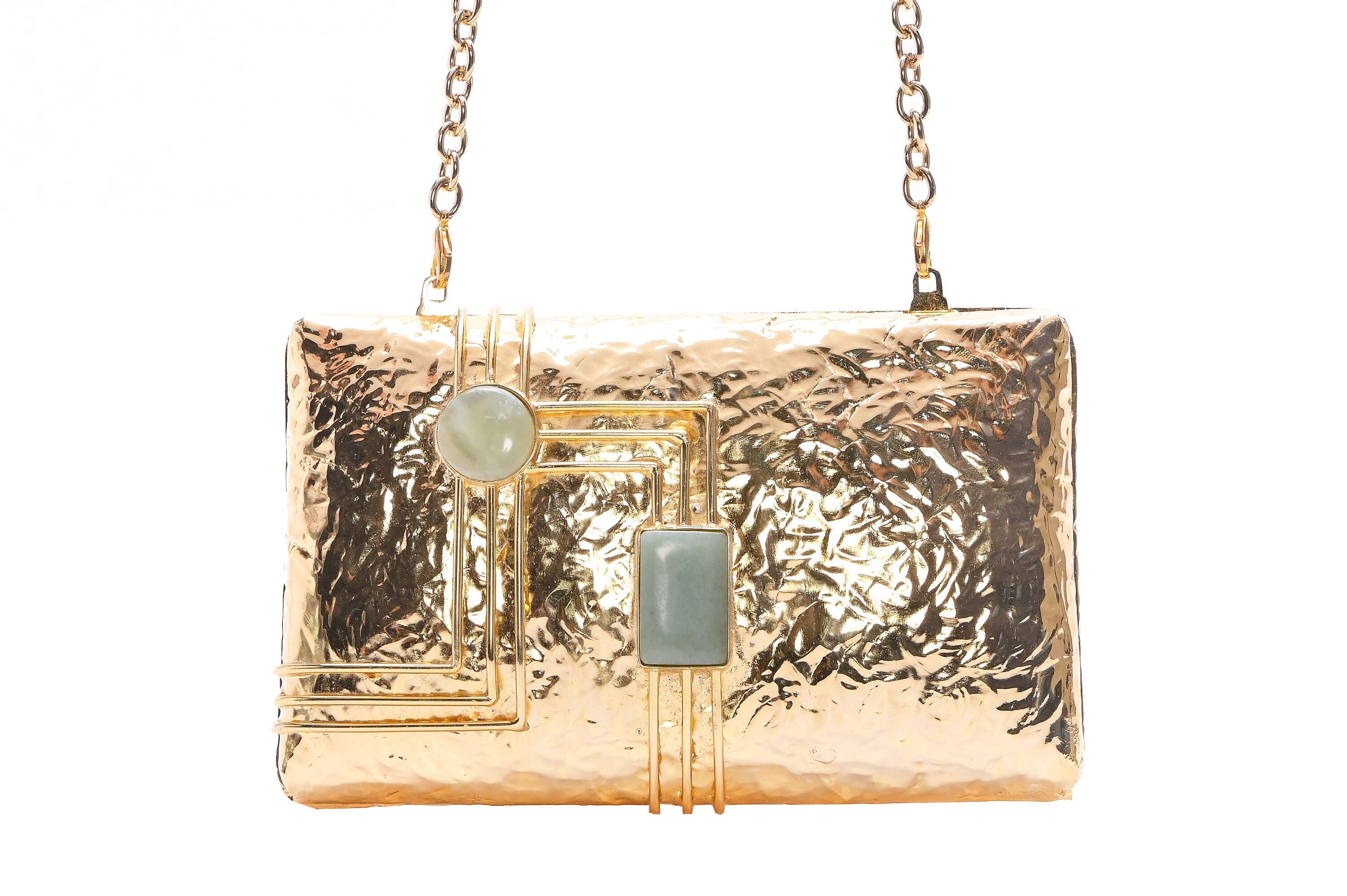 mini gold clutch