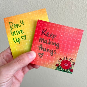 Abundance Flower Sticky Note - Post it note - small notepad