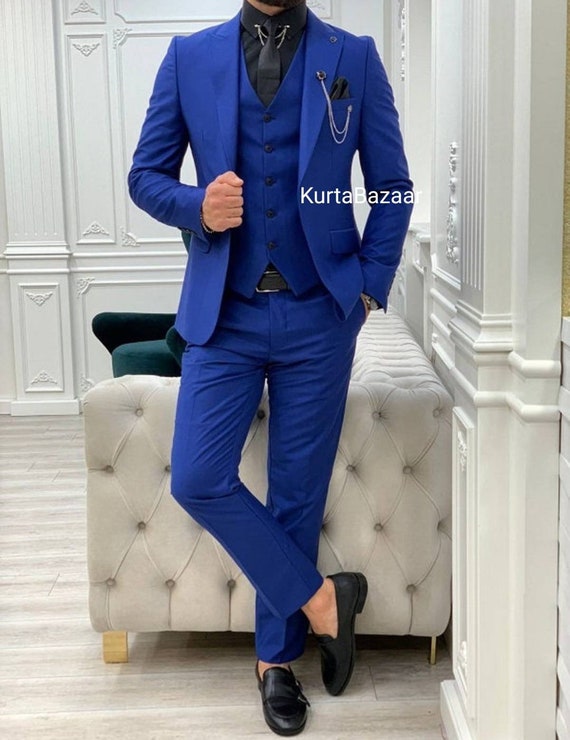 Red slim fit suit sale