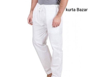 Cotton Harem Yoga Pants: Unisex Dhoti Trousers