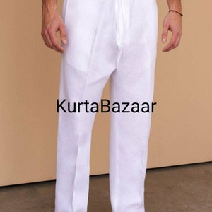 Indian Men&#39;s Recycled Cotton Loose Yoga Hippie Beach Drop Crotch Harem Pants  Linen Cotton Unisex Bottom All Color All Sizes