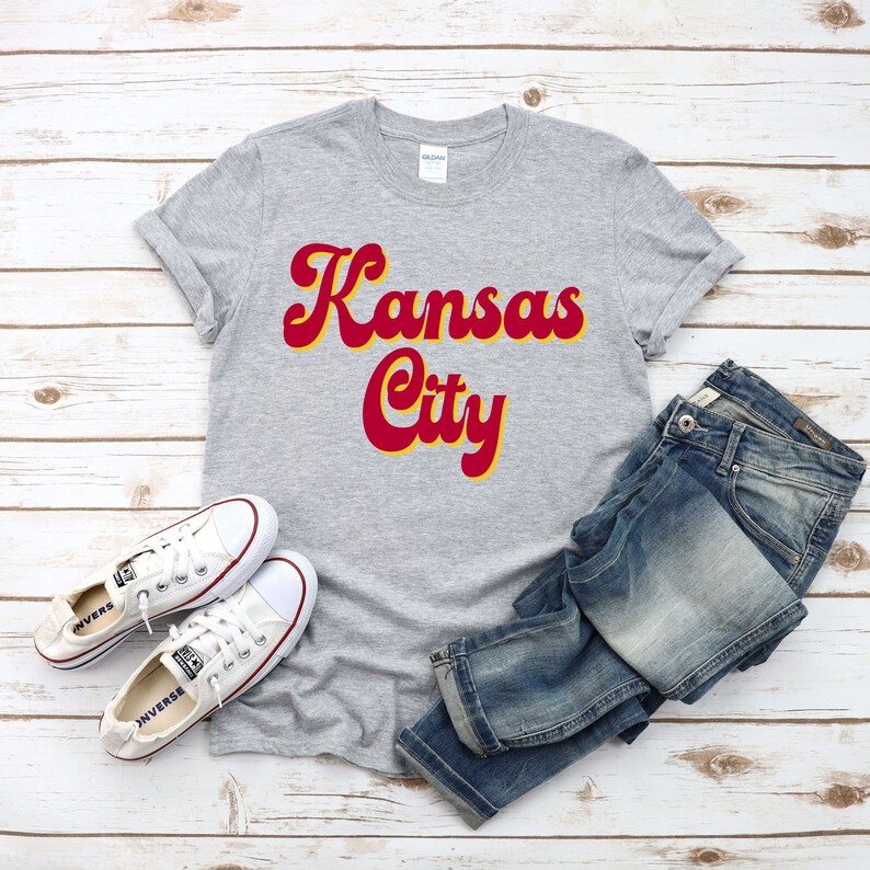 Kansas City Football Shirt Retro Kansas City Shirt Vintage Etsy
