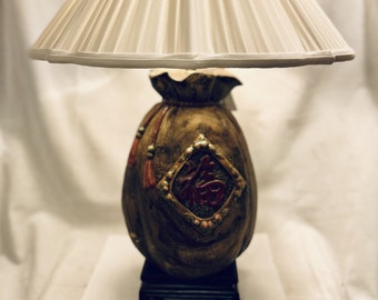 Chinese Moneybag Lamp | Very Rare