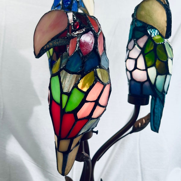 Stained Glass Toucan Lamp | Tiffany Style