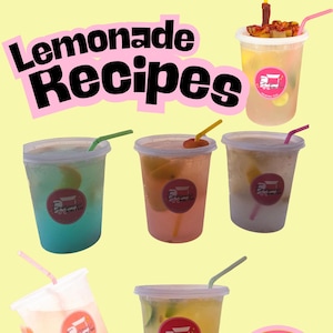 Lemonade Items Lemonade Business Recipes | 18 Flavored Drink Ideas (PDF) - Etsy