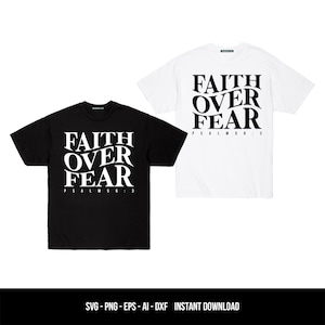 Faith Over Fear Svg Bible Verse SVG Jesus Svg Trendy - Etsy Canada