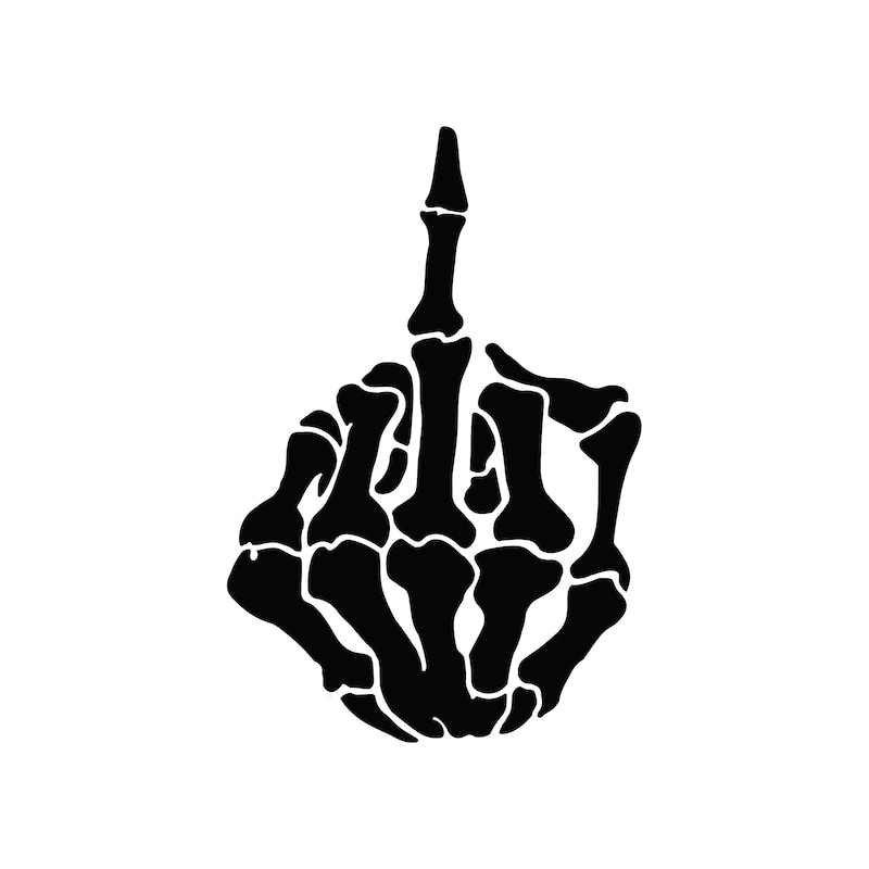 Middle Finger Qr Code Etsy