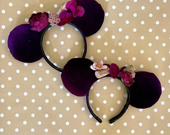 Merlot Velvet Mouse Ears | Wine Cork, Epcot Food & Wine Festival