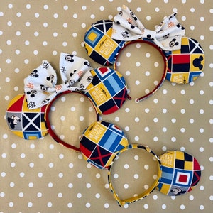 Nautical Mickey Mouse Ears | Handmade Disney Cruise Headband