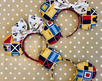 Nautical Mickey Mouse Ears | Handmade Disney Cruise Headband
