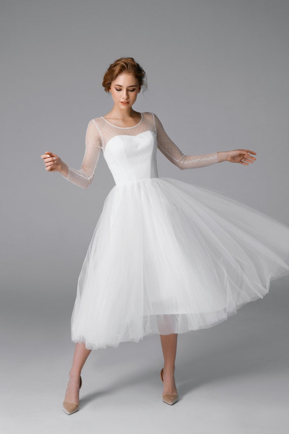 knee length tulle dress Camille Knee Length Tulle Skirt main image 0