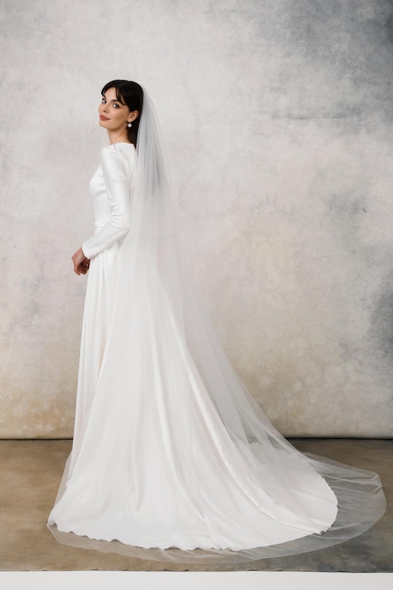 white satin wedding dress with sleeves Luxury Rhinestones Long Sleeve Mermaid Wedding Dress with Overskirt Overskirt