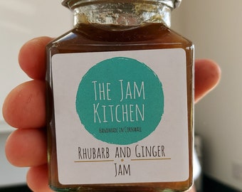 Rhubarb and Ginger Jam Cornish Handmade