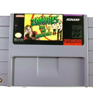 Zombies ate my Neighbors - na konsole SNES - działający kartridż - region NTSC lub PAL - fantastyczny stan // gra RPG