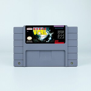 Hyper V-Ball - do konsoli SNES - działający kartridż - region NTSC lub PAL - fantastyczny stan