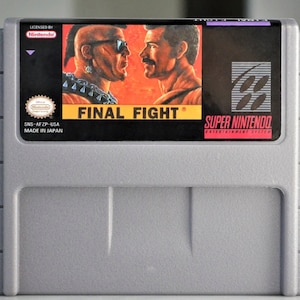 Final Fight - for SNES consoles - working cartridge - NTSC or PAL region - great condition / fighting fighter beat-em-up action