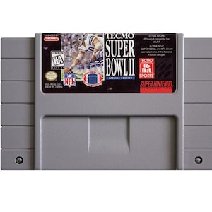 Tecmo Super Bowl II - for SNES Console - working cartridge - NTSC or Pal region - Fantastic condition
