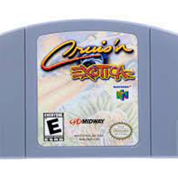 Cruis’N Exotica - for N64 consoles - working cartridge / game pak - NTSC region - Great condition