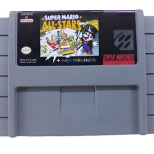 スーパーマリオオールスターズ - SNES コンソール用 - 動作カートリッジ - NTSC または PAL リージョン - 素晴らしい状態 // ロールプレイング ゲーム