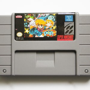 Magical Pop’N - na konsolę SNES - działający kartridż - TYLKO NTSC - fantastyczny stan