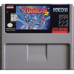 Super Turrican 2 - na konsole SNES - działający kartridż - region NTSC lub PAL - fantastyczny stan // gra fabularna