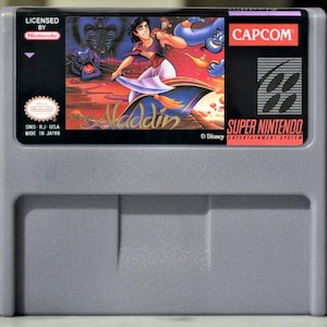 Aladdin (1993) - for SNES consoles - working cartridge - NTSC or PAL region - Fantastic condition
