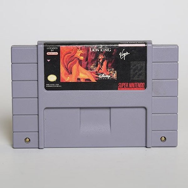 The Lion King - for SNES consoles - working cartridge - NTSC or PAL region - Fantastic condition