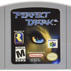 Perfect Dark - gra z 1996 r. - na konsole N64 - działający kartridż / pakiet gry - region NTSC lub PAL - świetny stan