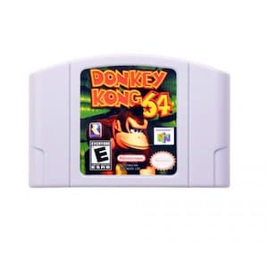 Donkey Kong 64 - gra z 1996 r. - na konsole N64 - działający kartridż / pakiet gry - region NTSC lub PAL - świetny stan