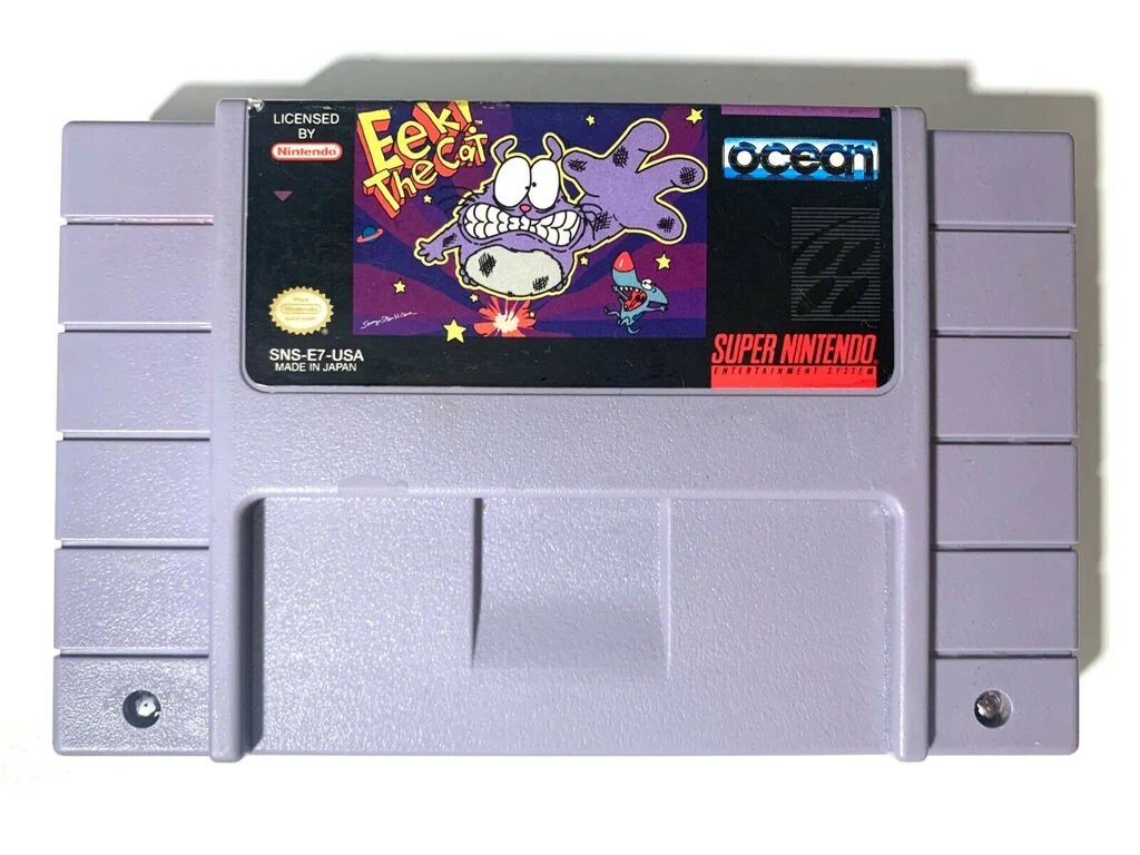 Eek! the Cat - for SNES Console - Working Cartridge - NTSC