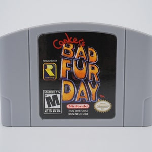 Conker’s Bad Fury Day - 1996年ゲーム - N64コンソール用 - 動作確認済みカートリッジ/ゲームパック - NTSCまたはPALリージョン - 状態良好