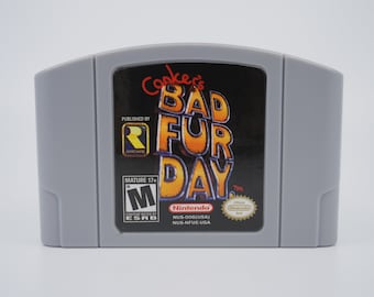 Conker’s Bad Fury Day - 1996 game - for N64 consoles - working cartridge / game pak - NTSC or PAL region - great condition