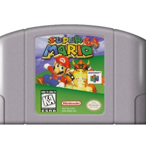 スーパーマリオ 64 - 1996 年ゲーム - N64 コンソール用 - 動作するカートリッジ / ゲーム パック - NTSC または PAL リージョン - 良好な状態