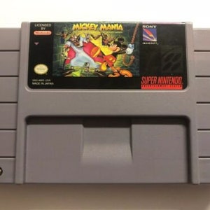 Mickey Mania - na konsolę SNES - działający kartridż - region NTSC lub PAL - fantastyczny stan