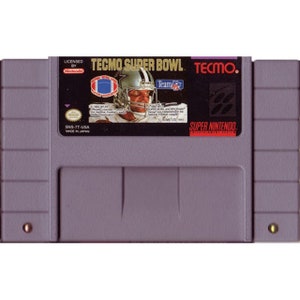 Tecmo Super Bowl - for SNES Console - working cartridge - NTSC or PAL region - Fantastic condition