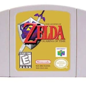 ゼルダの伝説 時のオカリナ - 1996年ゲーム - N64コンソール用 - 動作するカートリッジ/ゲームパック - NTSCまたはPALリージョン - 良好な状態