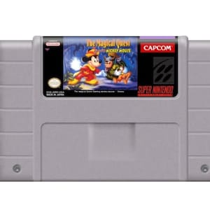 The Magical Quest Starring Mickey Mouse - for SNES consoles - working cartridge - NTSC or PAL region - Fantastic condition/role-playing game