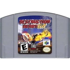 Destruction Derby - na konsole N64 - działający kartridż / pakiet gier - region NTSC lub PAL - doskonały stan