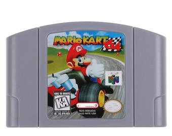 Mario Kart 64 - 1996 game - for N64 consoles - working cartridge / game pak - NTSC or PAL region - great condition