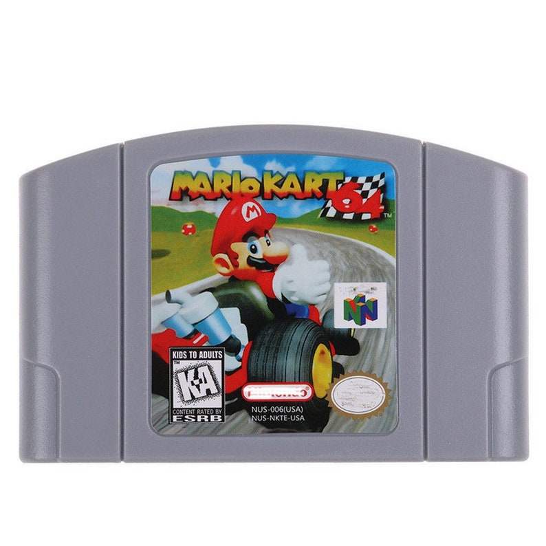 Mario Kart 64 1996 game for N64 consoles working cartridge / game pak NTSC or PAL region great condition image 1