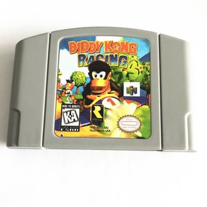 Diddy Kong Racing - gra z 1996 r. - na konsole N64 - działający kartridż / pakiet gry - region NTSC lub PAL - świetny stan