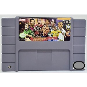 Ronaldhino Campeonato Brasileiro 98 - na konsolę SNES - działający kartridż - region NTSC lub PAL - fantastyczny stan