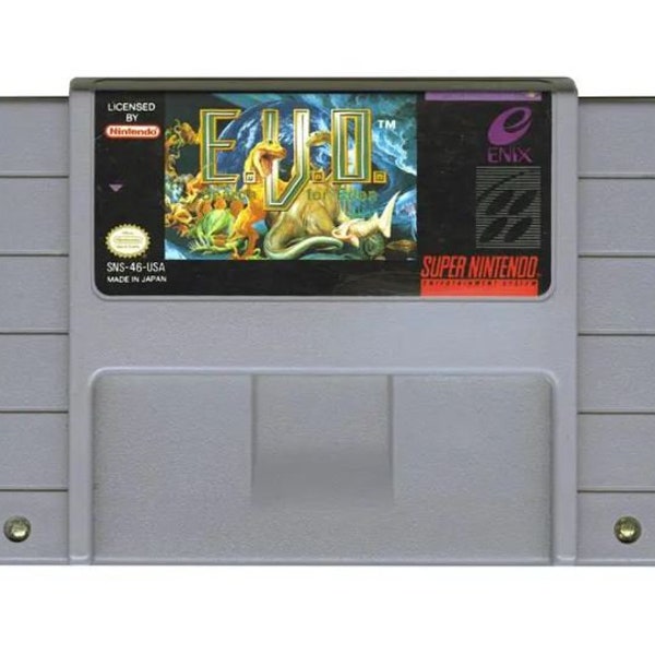 Evo: Search for Eden - for SNES consoles - working cartridge - NTSC or PAL region - Fantastic condition // role-playing game