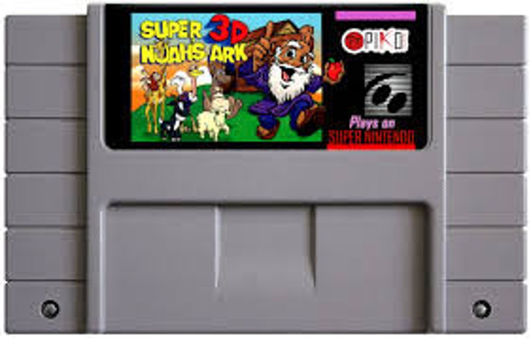 Super Noah's Ark 3D - for SNES Console - Working Cartridge Super Noah's Ark 3D - for SNES Console - Working Cartridge