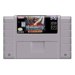 Romance of the Three Kingdoms IV: Wall of Fire - für SNES-Konsole - funktionierender Tonabnehmer - nur für NtSC - Fantastischer Zustand